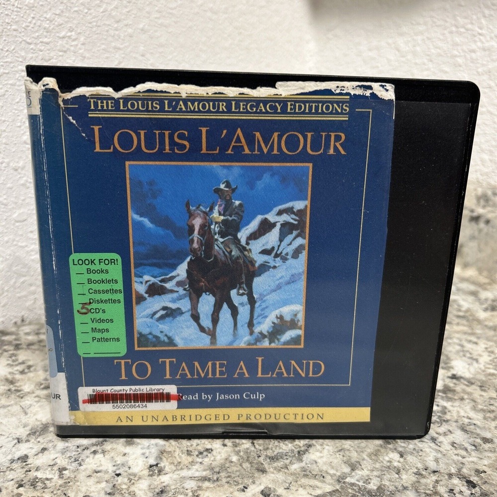 To Tame a Land by Louis L'Amour (2007, Compact Disc, Unabridged edition) Exlib